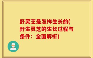 野灵芝是怎样生长的(野生灵芝的生长过程与条件：全面解析)