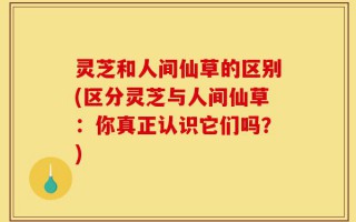 灵芝和人间仙草的区别(区分灵芝与人间仙草：你真正认识它们吗？)