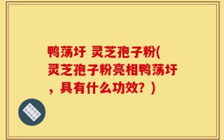 鸭荡圩 灵芝孢子粉(灵芝孢子粉亮相鸭荡圩，具有什么功效？)