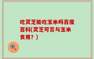 吃灵芝能吃玉米吗百度百科(灵芝可否与玉米食用？)