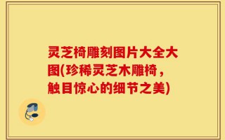 灵芝椅雕刻图片大全大图(珍稀灵芝木雕椅，触目惊心的细节之美)