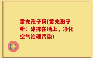 雷充孢子粉(雷充孢子粉：涂抹在墙上，净化空气治理污染)