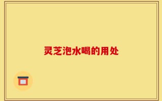 灵芝泡水喝的用处