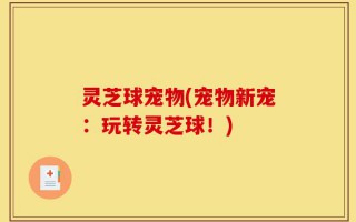 灵芝球宠物(宠物新宠：玩转灵芝球！)