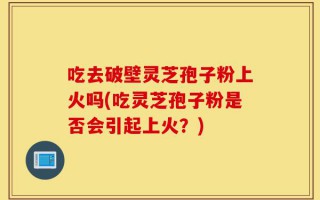 吃去破壁灵芝孢子粉上火吗(吃灵芝孢子粉是否会引起上火？)