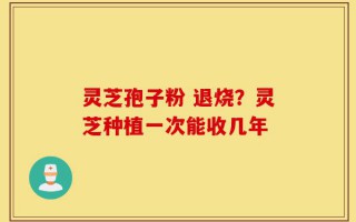 灵芝孢子粉 退烧？灵芝种植一次能收几年