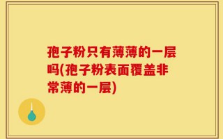 孢子粉只有薄薄的一层吗(孢子粉表面覆盖非常薄的一层)
