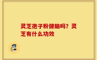 灵芝孢子粉健脑吗？灵芝有什么功效