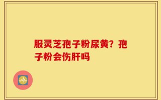 服灵芝孢子粉尿黄？孢子粉会伤肝吗