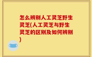 怎么辨别人工灵芝野生灵芝(人工灵芝与野生灵芝的区别及如何辨别)