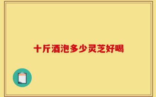 十斤酒泡多少灵芝好喝