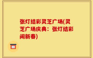 张灯结彩灵芝广场(灵芝广场庆典：张灯结彩闹新春)