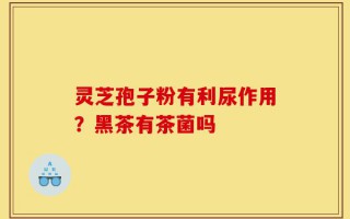 灵芝孢子粉有利尿作用？黑茶有茶菌吗