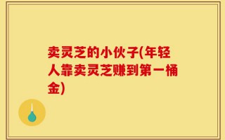 卖灵芝的小伙子(年轻人靠卖灵芝赚到第一桶金)