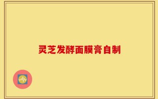 灵芝发酵面膜膏自制