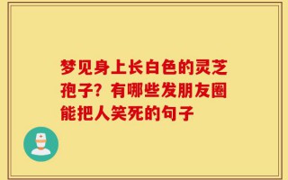梦见身上长白色的灵芝孢子？有哪些发朋友圈能把人笑死的句子