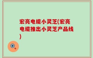 宏亮电缆小灵芝(宏亮电缆推出小灵芝产品线)