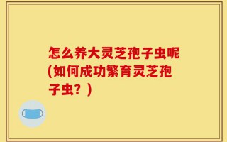 怎么养大灵芝孢子虫呢(如何成功繁育灵芝孢子虫？)