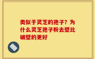 类似于灵芝的孢子？为什么灵芝孢子粉去壁比破壁的更好