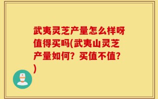 武夷灵芝产量怎么样呀值得买吗(武夷山灵芝产量如何？买值不值？)