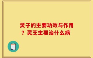 灵子的主要功效与作用 ？灵芝主要治什么病