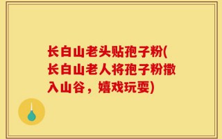 长白山老头贴孢子粉(长白山老人将孢子粉撒入山谷，嬉戏玩耍)