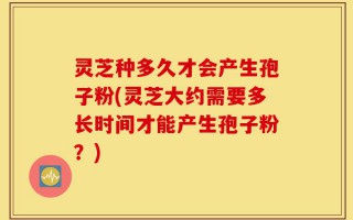 灵芝种多久才会产生孢子粉(灵芝大约需要多长时间才能产生孢子粉？)