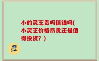 小的灵芝贵吗值钱吗(小灵芝价格昂贵还是值得投资？)
