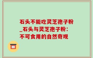 石头不能吃灵芝孢子粉_石头与灵芝孢子粉：不可食用的自然奇观