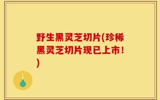 野生黑灵芝切片(珍稀黑灵芝切片现已上市！)