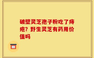 破壁灵芝孢子粉吃了痔疮？野生灵芝有药用价值吗