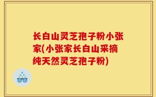 长白山灵芝孢子粉小张家(小张家长白山采摘纯天然灵芝孢子粉)