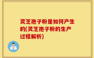 灵芝孢子粉是如何产生的(灵芝孢子粉的生产过程解析)