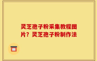 灵芝孢子粉采集教程图片？灵芝孢子粉制作法