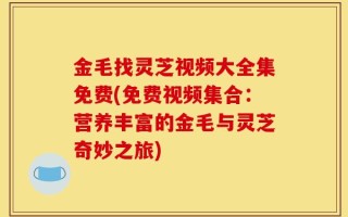 金毛找灵芝视频大全集免费(免费视频集合：营养丰富的金毛与灵芝奇妙之旅)