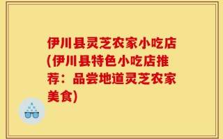 伊川县灵芝农家小吃店(伊川县特色小吃店推荐：品尝地道灵芝农家美食)