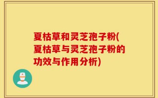 夏枯草和灵芝孢子粉(夏枯草与灵芝孢子粉的功效与作用分析)