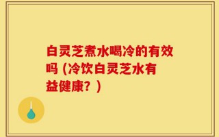白灵芝煮水喝冷的有效吗 (冷饮白灵芝水有益健康？)