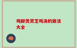 鸡脚煲灵芝鸡汤的做法大全