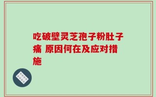 吃破壁灵芝孢子粉肚子痛 原因何在及应对措施