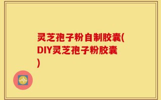 灵芝孢子粉自制胶囊(DIY灵芝孢子粉胶囊)
