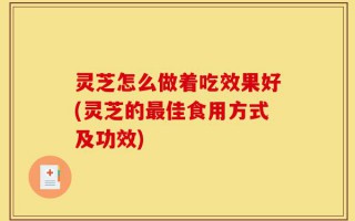 灵芝怎么做着吃效果好(灵芝的最佳食用方式及功效)