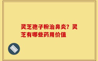 灵芝孢子粉治鼻炎？灵芝有哪些药用价值