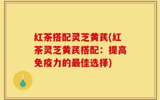 红茶搭配灵芝黄芪(红茶灵芝黄芪搭配：提高免疫力的最佳选择)