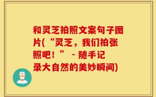 和灵芝拍照文案句子图片(“灵芝，我们拍张照吧！” - 随手记录大自然的美妙瞬间)