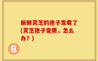 新鲜灵芝的孢子发霉了(灵芝孢子变质，怎么办？)