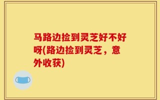 马路边捡到灵芝好不好呀(路边捡到灵芝，意外收获)