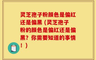 灵芝孢子粉颜色是偏红还是偏黑 (灵芝孢子粉的颜色是偏红还是偏黑？你需要知道的事情！)