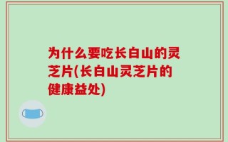 为什么要吃长白山的灵芝片(长白山灵芝片的健康益处)