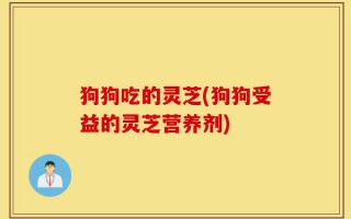 狗狗吃的灵芝(狗狗受益的灵芝营养剂)